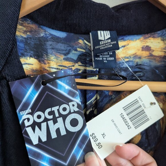 Doctor Who TARDIS Coat, BNWT, navy corduroy, XL - Picture 4 of 4